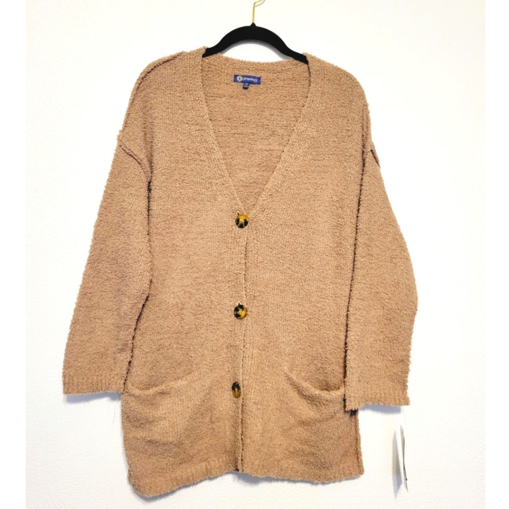 NWT Democracy button up sweater